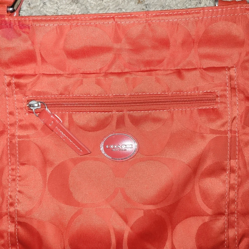 Coach Red Getaway Nylon Crossbody Vintage